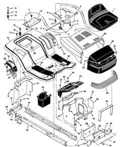Part Location Diagram of F-97826 Briggs and Stratton Book, Instruction
